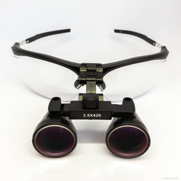 Galilean flip-up loupes dental and surgical magnification ukloupes