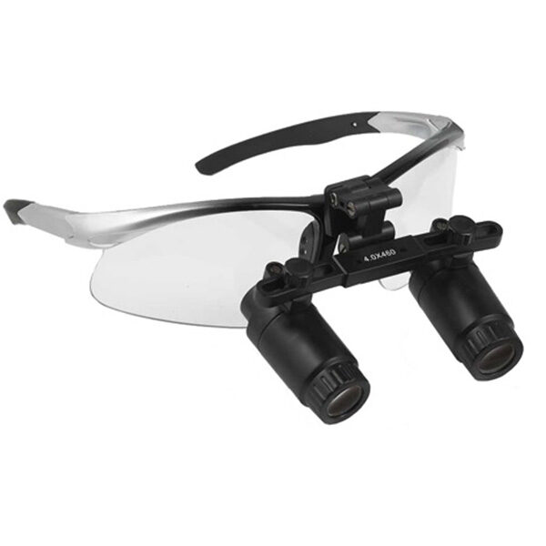 Photograph of Keplerian flip-up loupes at UKloupes