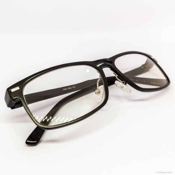 Classic black dental prescription frames by UKloupes