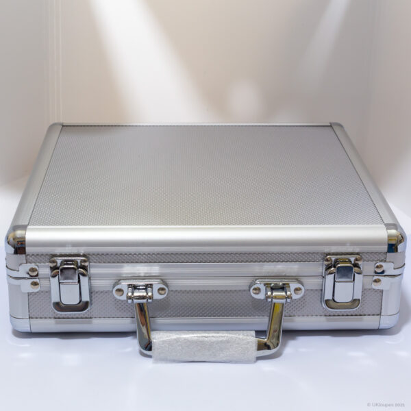 Aluminium metal combo hard-case for loupes and light unit from UKloupes